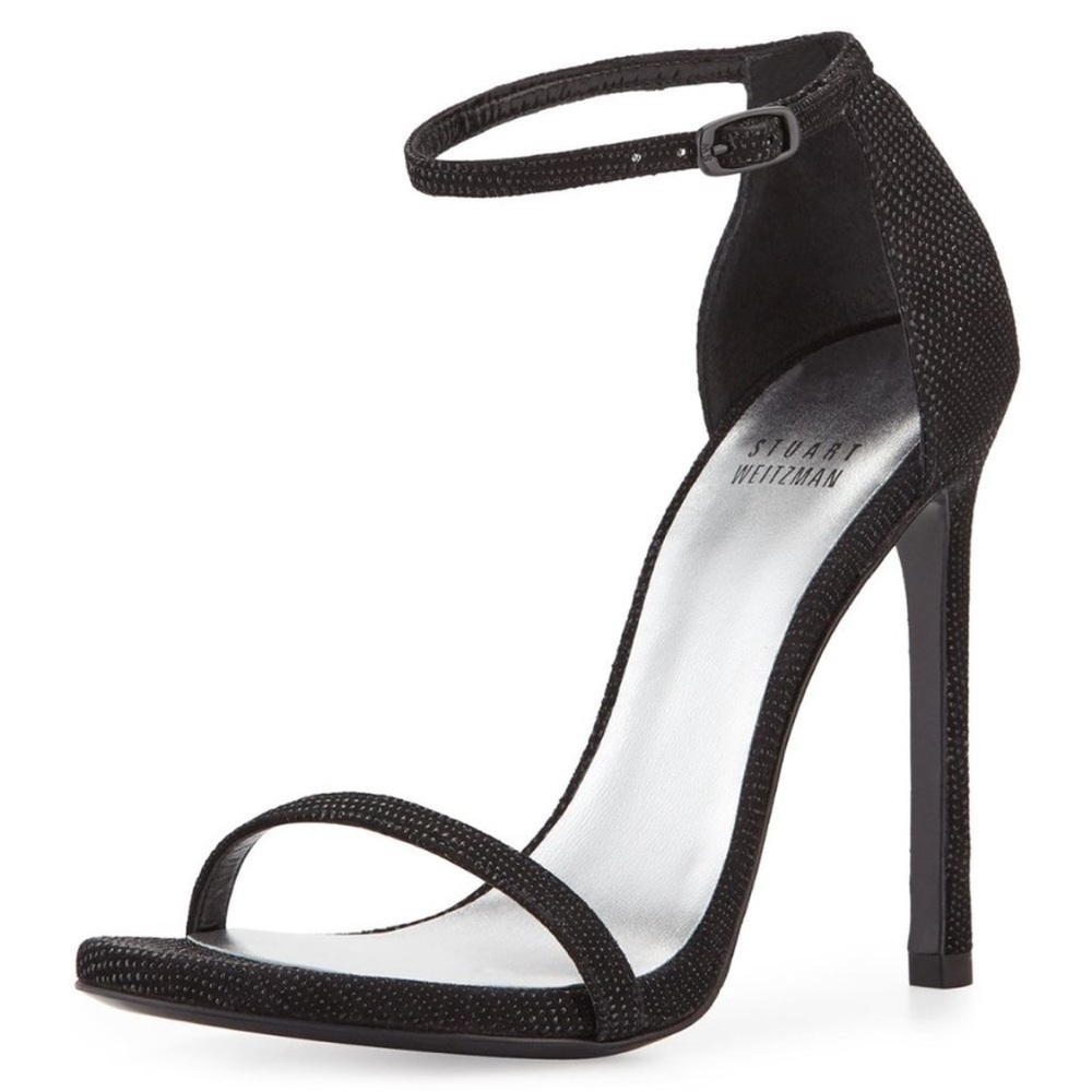 Stuart Weitzman nudist goosebump heel
